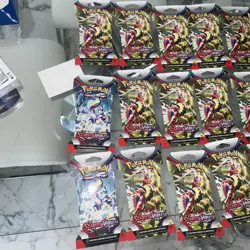 Pokemon Scarlet and Violet Booster Pack Sleeved Sealed 24 Card Lot - Image 2