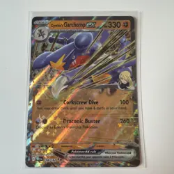 Pokemon TCG Cynthia's Garchomp EX Card Destined Rivals 104/182 NM - Image 1