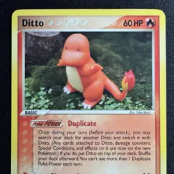 Ditto Charmander #61/113 Eng Delta Species 2005 - Pokemon Card - Ill. Yuka Morii - Image 3