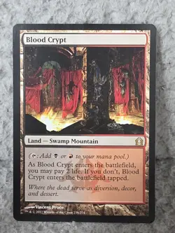 Mtg Blood Crypt LP Return to Ravnica Shock Land Magic Card Rare - Image 1