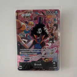 Bandai One Piece CCG Brook Leader OP15-022 Regular 5000 Power English Card - Image 1