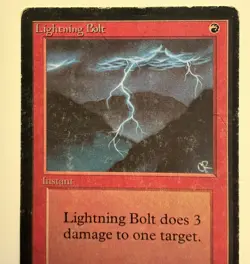 MTG Magic The Gathering LIGHTNING BOLT BETA EDITION VINTAGE - Image 3