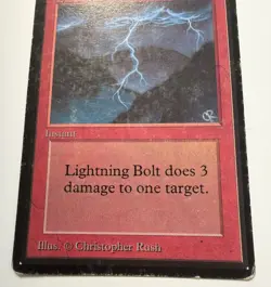 MTG Magic The Gathering LIGHTNING BOLT BETA EDITION VINTAGE - Image 5