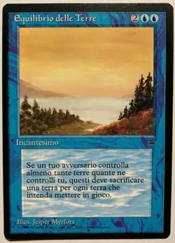 MTG Legends Italian - Land Equilibrium (Equilibrio delle Terre) NM - Image 1
