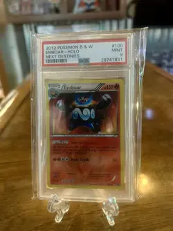 2012 Pokemon B & W Emboar Shiny Holo Next Destinies 100/99 PSA 9 !!! - Image 1