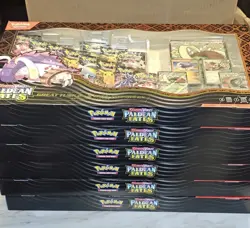 Pokemon Paldean Fates Great Tusk Iron Treads Collection Lot of 6 Factory Sealed! - Image 1