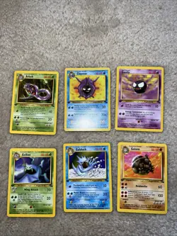 Pokemon FOSSIL 1st Edition Uncommon/Common Complete Set 31-62 NM - Image 2