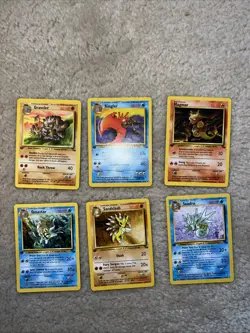 Pokemon FOSSIL 1st Edition Uncommon/Common Complete Set 31-62 NM - Image 4