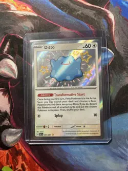 Pokemon Ditto 201/091 Baby Shiny Paldean Fates Scarlet & Violet NM Condition - Image 1