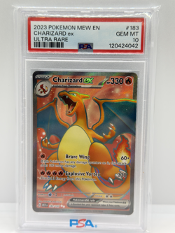 2023 Pokemon Mew 151 Charizard Ex #183 GEM MT PSA 10 Ultra Rare - Image 1