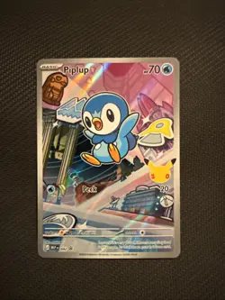 Piplup MEP 042 First Partner Illustration Rare Promo 30th Anniversary Pokemon - Image 1