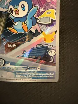 Piplup MEP 042 First Partner Illustration Rare Promo 30th Anniversary Pokemon - Image 4