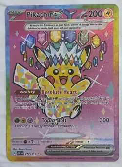 Pikachu ex 277/217 | Special Illustration Rare | Ascended Heroes | Pokemon TCG - Image 1