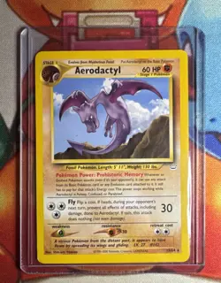 Pokemon TCG Aerodactyl 15/64 Neo Revelation Non-Holo Rare - LP w/ Crease 👁 - Image 1