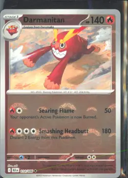 Pokemon TCG - Darmanitan (Poke Ball Pattern) SV: Black Bolt 014/086 NM - Image 1