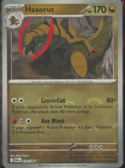 Pokemon TCG - Haxorus (Poke Ball Pattern) Rare SV: Black Bolt 070/086 NM - Image 1
