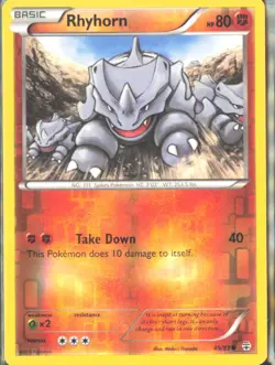 Pokemon TCG - Rhyhorn Generations 49/83 MP - Image 1