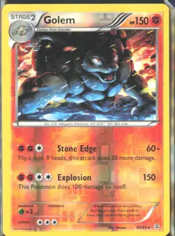 Pokemon TCG - Golem Generations 45/83 MP - Image 1