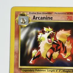 Arcanine Black Star Promo 6 WOTC Exclusive Non-Holo Pokemon TCG - Image 2