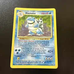 Blastoise 002/102 Base Set Holo Pokemon TCG MP - Image 1