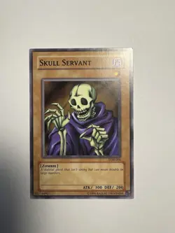 Vintage 1996 Yu-Gi-Oh! Skull Servant LOB-004 Common Unlimited Edition NM - Image 1