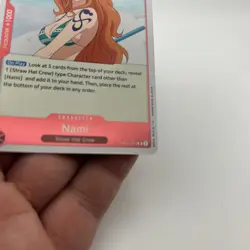PRE ERRATA Nami - Romance Dawn Rare (OP-01) Foil One Piece TCG English - Image 5