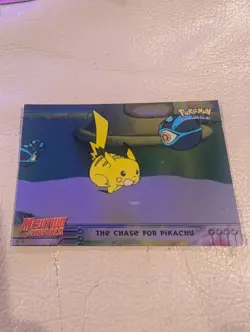 Pokemon TCG The Chase for Pikachu Pokemon Topps Mewtwo Strikes Back 28 Foil - Image 1