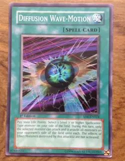 Yugioh Diffusion Wave-Motion 1st edition SD6 EN024. Free Postage - Image 1