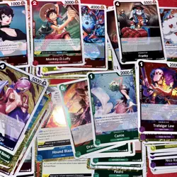 One Piece Card Game 100+ Cards Bulk Lot | SR & 10 RARES Included | RANDOM COLORS - Image 2