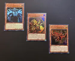 Yugioh 3 Egyptian Gods Limited Edition Ultra Rares LDK2 - Image 1