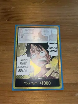 One Piece: OP15 Gold Don Card (Luffy) Adventure on KAMI's Island English MINT - Image 2
