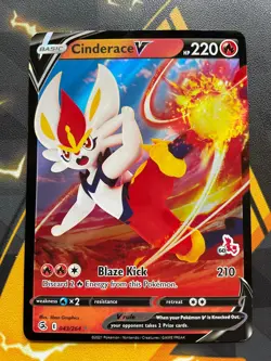 Cinderace V 043/264 NM Battle Academy Deck Pokemon Card Free Shipping - Image 1