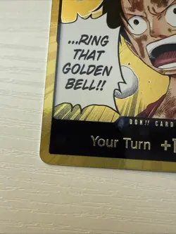 One Piece CCG Don!! Foil Card Luffy Ring That Golden Bell Standard English - Image 2
