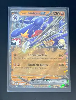 Cynthia's Garchomp Ex DRI Pokemon Prize Pack Series 8 Pokemon Card NM - Image 1
