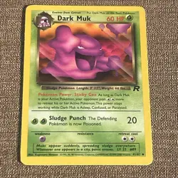 Dark Muk 41/82 Pokemon Team Rocket Uncommon Unlimited Card Near Mint NM - Image 2