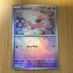 Pokemon TCG Spritzee Prismatic Evolutions 038/131 Masterball Reverse Holo Card - Image 1