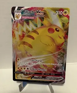 Pokemon TCG Promo Holo Lot Pikachu V SWSH285 Pikachu VMAX SWSH286 2 Cards - Image 3