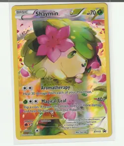 Pokemon Shaymin Promo Holo Basic XY XY115 70 HP Card 2016 English - Image 1