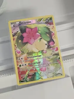 Pokemon Shaymin Promo Holo Basic XY XY115 70 HP Card 2016 English - Image 3