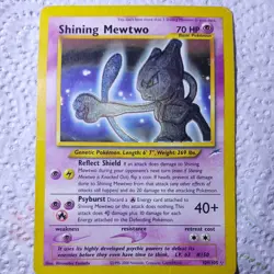 Pokemon Shining Mewtwo Neo Destiny Foil Card 109/105 Basic Psychic 2000 - Image 3