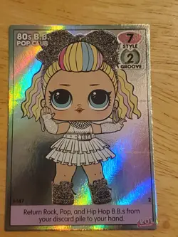 LOL SURPRISE! Dance Off Collectors Card - 80's B.B. #147 - Image 1