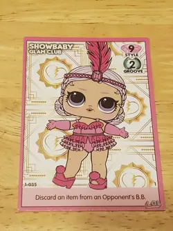 LOL SURPRISE! Dance Off Collectors Card - Showbaby #035 - Image 1