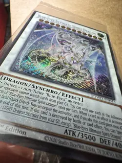 Yugioh SEALED Blue-Eyes Ultimate Spirit Dragon SDWD-EN043 Secret Rare 1st Ed!! - Image 2