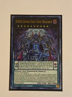 YUGIOH D/D/D DEVISER KING DEUS MACHINEX BACH-EN044 ULTRA 1ST ED - Image 1