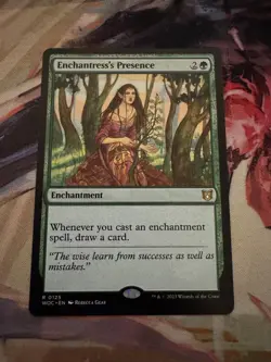 Enchantress's Presence 125 Commander: Wilds of Eldraine Magic: The Gathering NM - Image 1