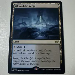 Wizards of the Coast Gloomlake Verge Duskmourn Land Rare Blue Black 260 Marco G… - Image 1