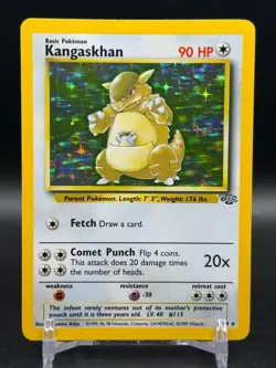 Kangaskhan 5/64 Holo Rare Jungle Pokemon Unlimited English LP - Image 1