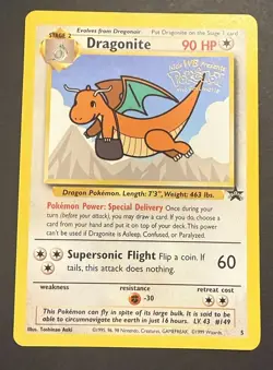 Pokemon Dragonite Kids WB First Movie Promo Card #5 - Image 1