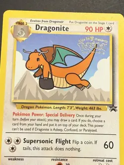 Pokemon Dragonite Kids WB First Movie Promo Card #5 - Image 3