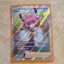 Pokemon Klara Full Art Trainer-Supporter Ultra Rare Holo 194/198 Chilling Reign - Image 1